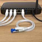 KabelDirekt – Cable Ethernet plano – 10 m (Cable LAN CAT7, 10Gbit/s , conector RJ45)