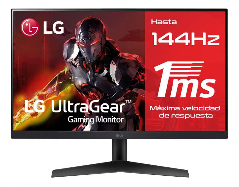 Monitor Gaming 23.8” UltraGear Full HD IPS 1ms 144Hz - Modelo: 24GN60R-B