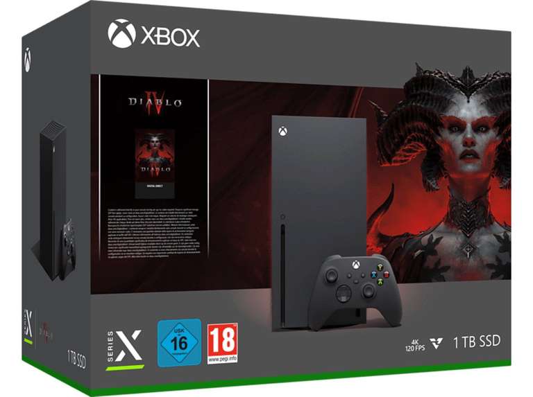 Consola Microsoft Xbox series X pack Diablo 4 (-10€ newsletter)