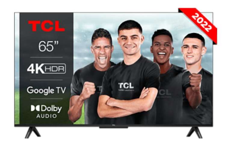 TV LED 65" - TCL 65P635, LCD, 4K HDR TV, Google TV, Control por voz, Smart TV, Dolby Audio, HDR10