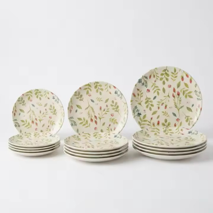 SANTA CLARA | Vajilla Completa 12 Piezas de Cerámica Stoneware para 4 Personas. Envio gratis