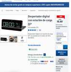Despertador digital con estación de carga Qi para el móvil (Factori Lidl Alcalá)