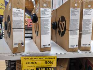 Portátil HP (Ryzen 7, 512ssd, 8gb ram, Audio Bang Olufsen, lector de huellas) Outlet Carrefour Atalayas Murcia