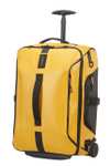 Samsonite Paradiver Light - Bolsa de Viaje/Mochila con 2 Ruedas S, 55 cm, 51 L, Amarillo (Yellow)