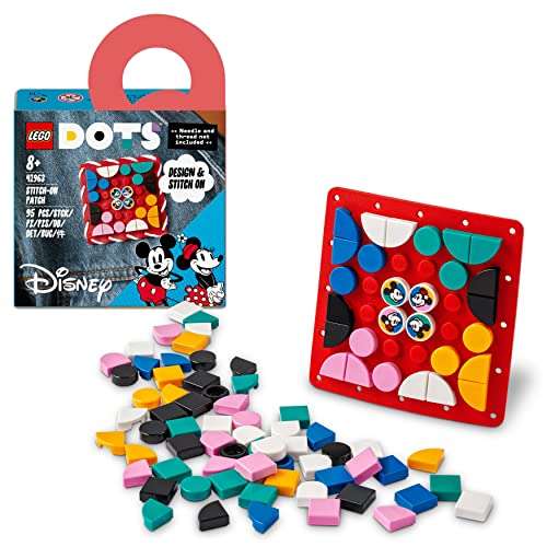 LEGO Disney: Mickey y Minnie Mouse: Parche para Coser en Ropa, Bolsos o Mochilas, Decoración y Manualidades