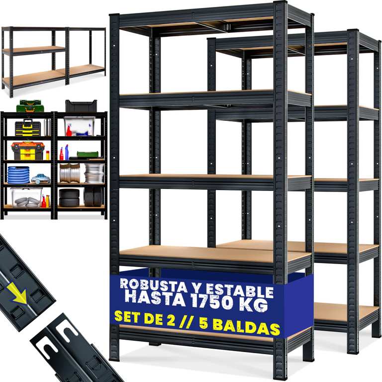 Imagen de Monzana – 2 estantes carga pesada