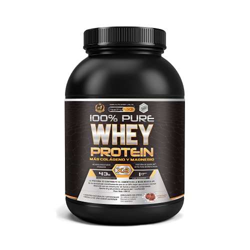 Whey Protein | Proteina whey pura con colágeno + magnesio | Mejora tus entrenamientos | Protege y aumenta la masa muscular 1000g de proteín