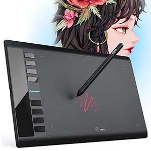 Tableta Gráfica de diseño Ugee M708 V3de 10 pulgadas con 8 teclas rápidas y lápiz de dibujo