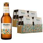 Alhambra Lager Singular Cerveza Refrescante Dorada, Pack 24 Botellines x 25 cl, 5.4% Volumen de Alcohol