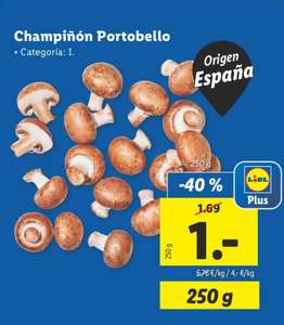 Champiñón Portobello origen España 250g (4€/kg)