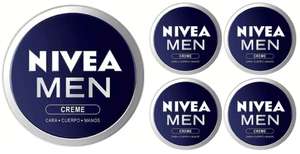 5x NIVEA MEN Creme (1 x 150 ml), crema para hombres multiusos (2'18€/ud)