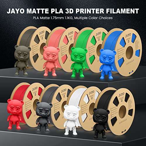 Filamento de Impresora 3D PLA Matte 2,2Kg (1 bobina blanca y otra negra). Menos de 13€/Kg