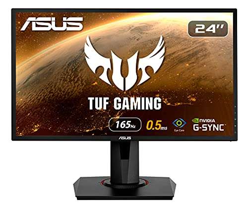 ASUS VG248QG - Monitor Gaming de 24" (Full HD, 165 Hz, 0.5 ms, TN, Extreme Low Motion Blur, Adaptive-sync, FreeSync Premium technology)