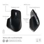 Logitech MX Master 3S para Mac, ratón inalámbrico Bluetooth con desplazamiento ultrarrápido, ergonómico, 8K DPI -REACO
