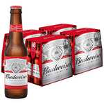 Budweiser Cerveza Estilo American Lager, Sabor Refrescante, Doble Fermentación, Pack 24 botellas x 25 cl, 4.8%