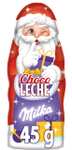 Milka - Figura de Chocolate con Leche de los Alpes, con Forma de Papá Noel, Regalo Navideño - 24 x 45 g