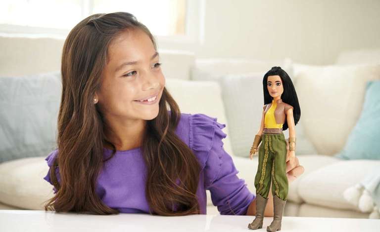 Disney Princess Raya Muñeca princesa película Raya y el último dragón, juguete +3 años (Mattel HLX22)