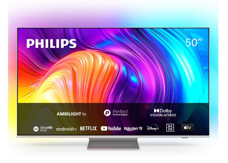 TV Philips 50PUS8807 Televisor 50" 4K Ambilight 3 lados Android TV Panel 120 Hz HDMI 2.1 Ideal Gaming