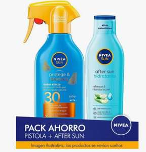 NIVEA SUN Pack ahorro cuidado solar - Contiene crema solar y aftersun.