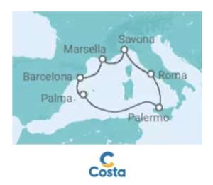 Crucero de 8 días desde Barcelona a bordo del Costa Smeralda ( lunes 4 de marzo )