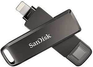 SanDisk iXpand Luxe Memoria Flash 128 GB, 2 en 1 con Conectores Lightning y USB Type-C para iPhone y iPad
