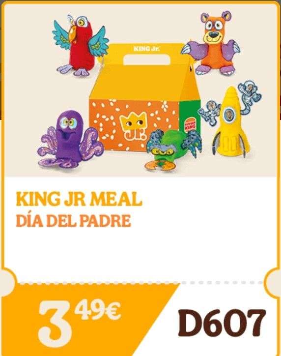 Menú King Junior por 3,49€