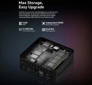 Mini PC SOYO M4 PRO, Intel N150, 16GB, 512GB SSD, 109,03€ | at