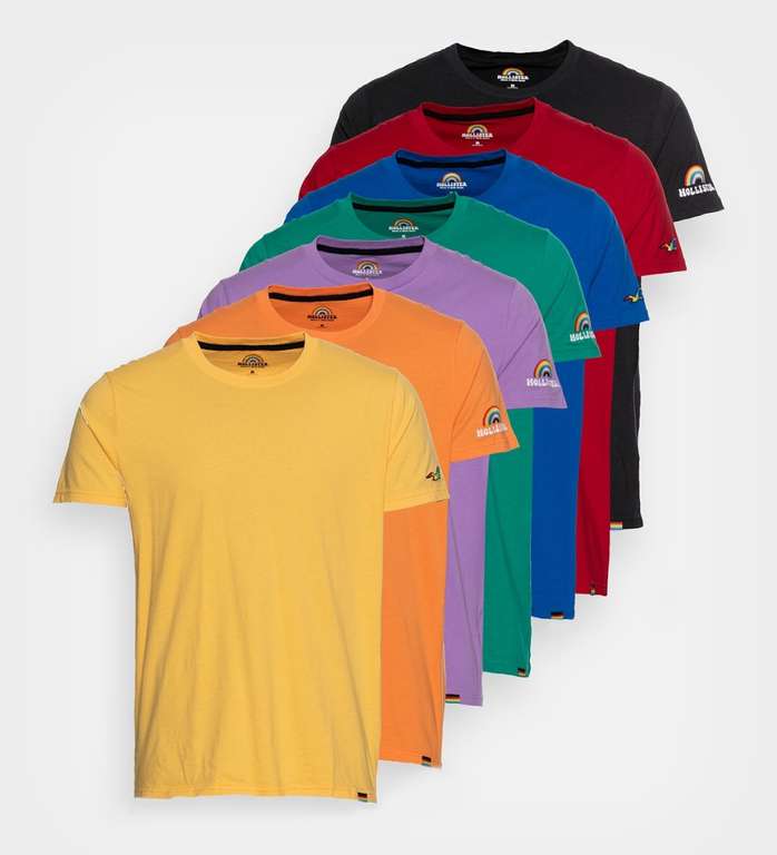 Pack de 7 camisetas básicas Hollister Unisex (Todas las tallas)