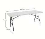 Mesa Plegable Resina Reforzada Nyana Home