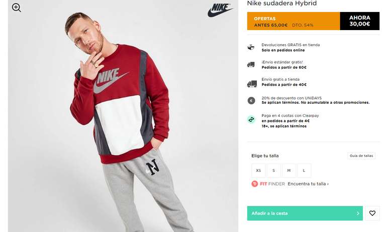 3ª Recopilación Ofertas Ropa JD Sports *Hasta 67% Descuento* [20€, 22€,  25€, 30€ ] Varias Marcas (Nike y Puma). » Chollometro