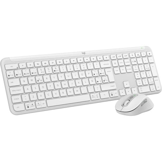Combo Teclado y Ratón Logitech Signature Slim MK950 Blanco (Bluetooth, Logi Bolt, multidispositivo Easy-Switch, SmartWheel, silencioso)