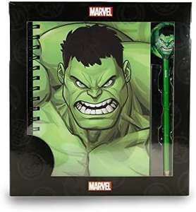 Hulk Destroy-Caja Regalo con Cuaderno y Lápiz Fashion, Verde