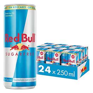 Red Bull Bebida energética sin azúcar, 250 ml, 24 Unidades