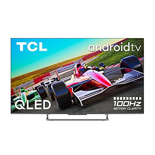 Televisor TCL 55C728 de 55 pulgadas con tecnología QLED, 4K Ultra HD, Android 11 Smart TV, Dolby Vision-Atmos, Sistema de Sonido Onkyo