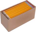 Caja de 30 gomas de borrar, miga de pan + Amazon Basics - Lápices n.º 2 HB de madera, afilados, Pack de 30