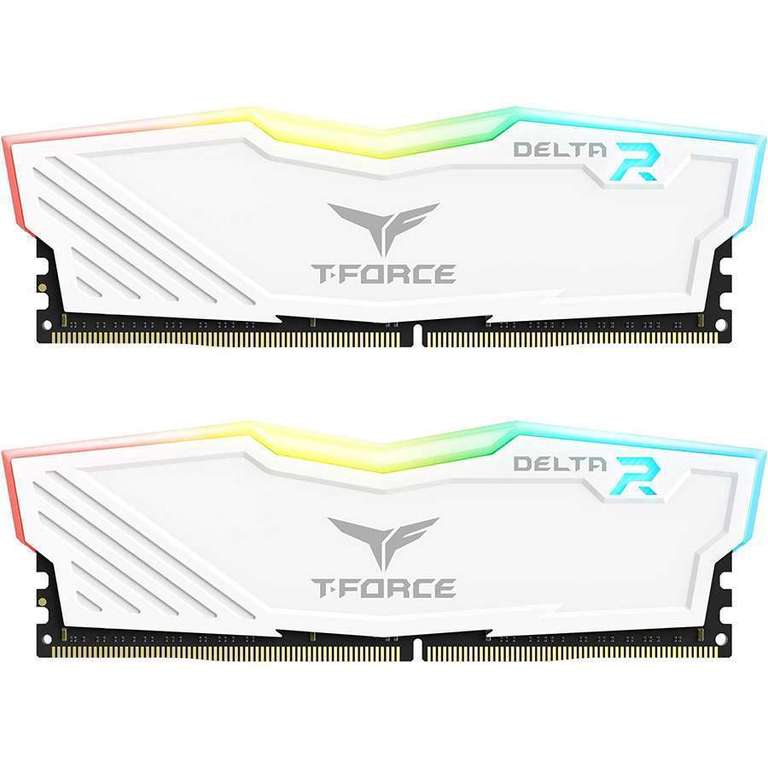 TeamGroup T-Force Delta RGB 32GB Kit (2x16GB) RAM DDR4 3600 CL18 White