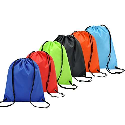 Pack x6 mochilas saco Coolzon de nailon por sólo 4,89€ con cupón descuento (-30%) ¡Sólo 0,81€ cada una!