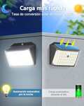 Pack 4 Luz Solar Exterior con Sensor de Movimiento ,3 Modos