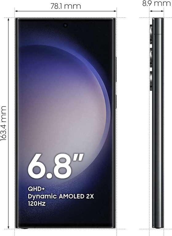Samsung Galaxy S23 Ultra 5G, 256 Gb, Cargador 25W Incluido