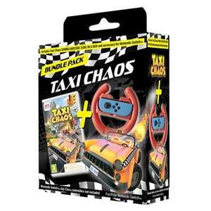 Taxi Chaos Racing Wheel Bundle Pack Nintendo Switch (11,39€ Socios)