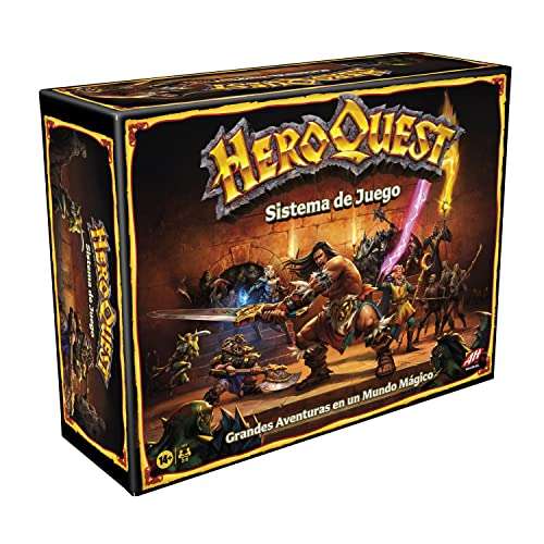 Hasbro Gaming Avalon Hill - HeroQuest - Juego de Aventuras en Mazmorras para 2 a 5 Jugadores a Partir de 14 años, en don dino 89.95€