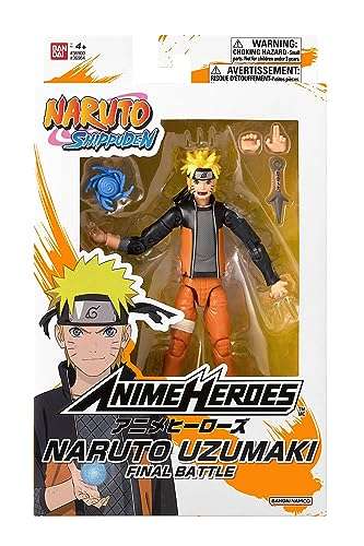 Haz clic para obtener una vista ampliada BANDAI Anime Heroes Naruto - Uzumaki Naruto Final Battle Action Figure (36964)