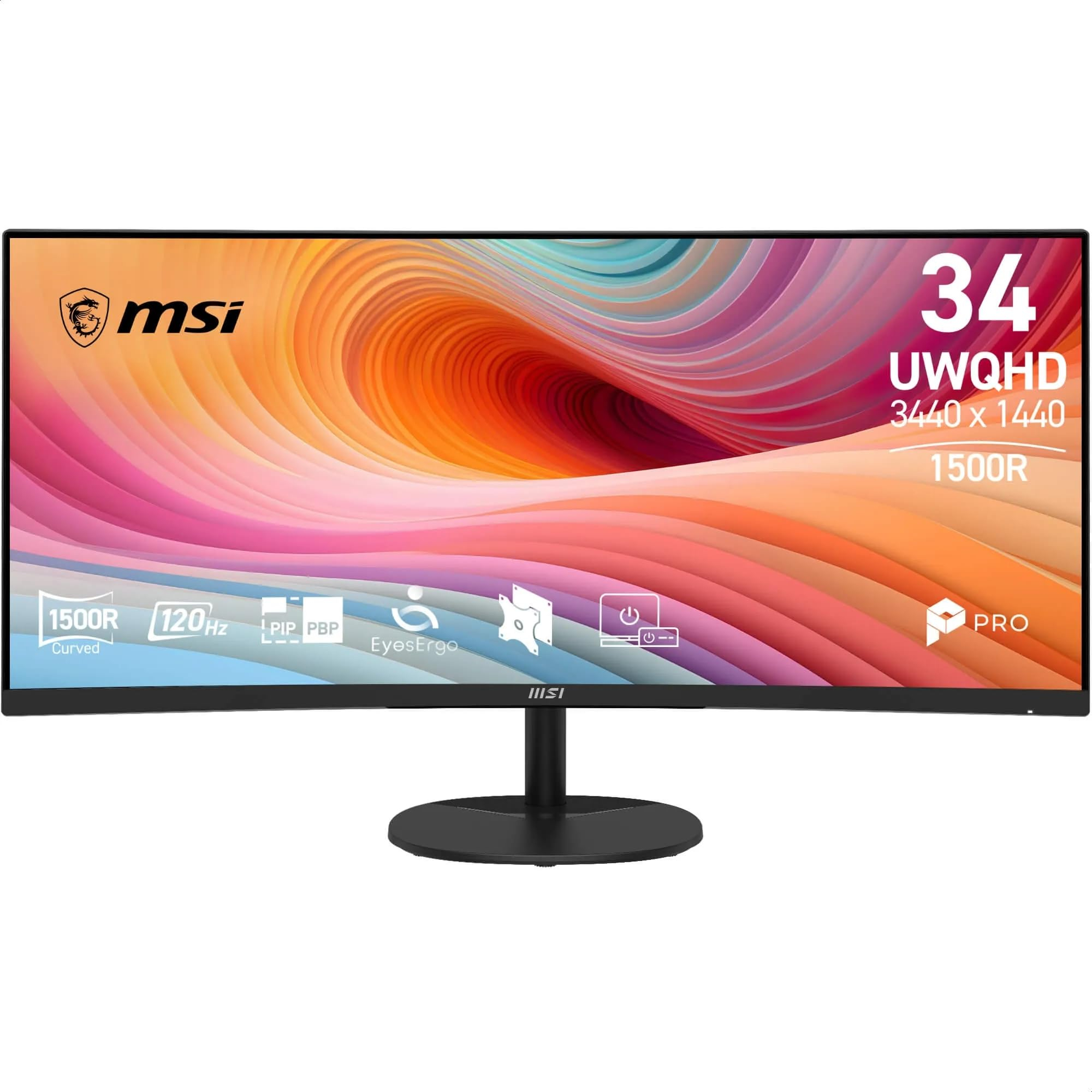 MSI Pro MP341CQ E12 - Pantalla Curvada Profesional (34", UWQHD)