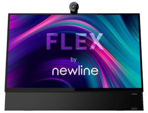 Monitor Newline Flex TT-2721AIO Profesional, 27", UHD 4K, 8 ms, 165 Hz, Táctil, Webcam, Negro