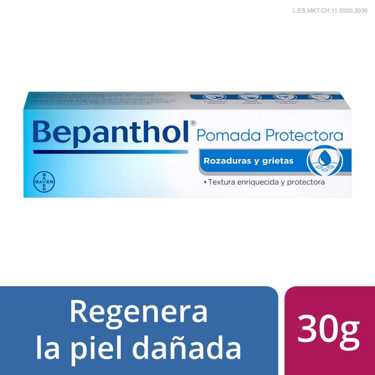 Bepanthol Pomada Protectora Hidratante, Protege y Regenera la Piel Seca, Irritada o Sensibilizada por Factores Externos, 30 g
