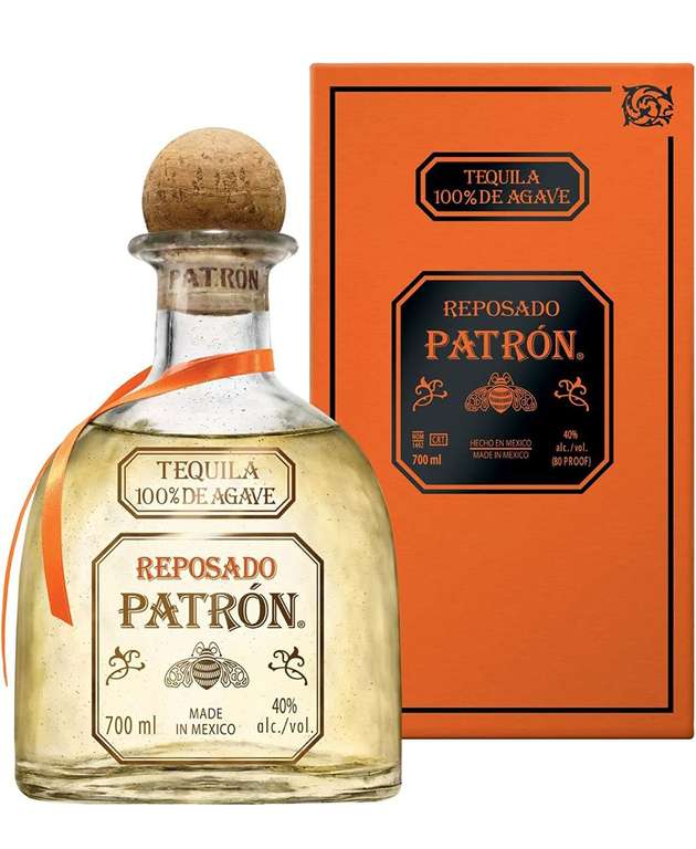 PATRÓN Reposado Premium Tequila, elaborado artesanalmente en México con el mejor agave azul Weber 100 %