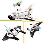 LEGO 31134 Creator 3 en 1 Lanzadera Espacial, Figura de Astronauta o Nave de Juguete, Set de Construcción para Niños y Niñas