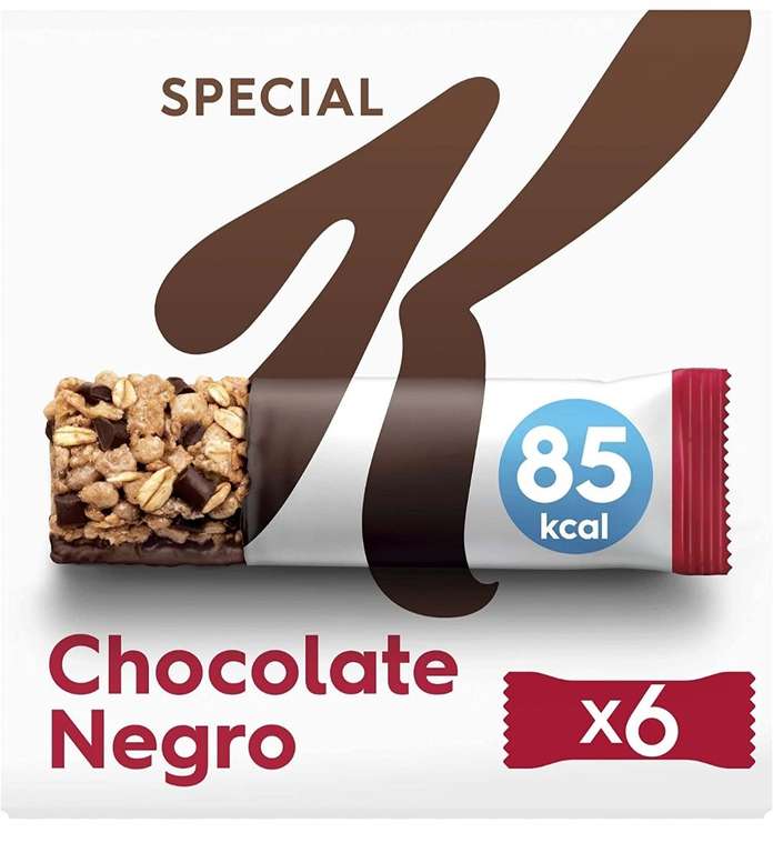 Kellogg's Special K Chocolate Barritas de Cereales con Base de Chocolate, 6 x 21.5g