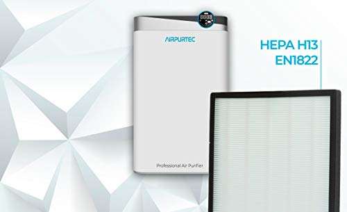 Purificador de Aire con Filtro HEPA H13 EN1822 | CADR 488 m3/h | 7 Etapas de purificación + humidificación | WiFi y Sensor Calidad de Aire