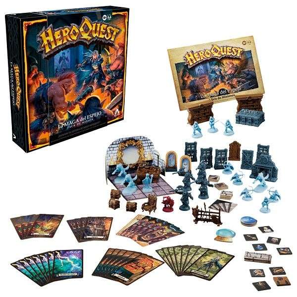 Expansión Juego Heroquest The Mage Of The Mirror Quest Pack- Versión En Español